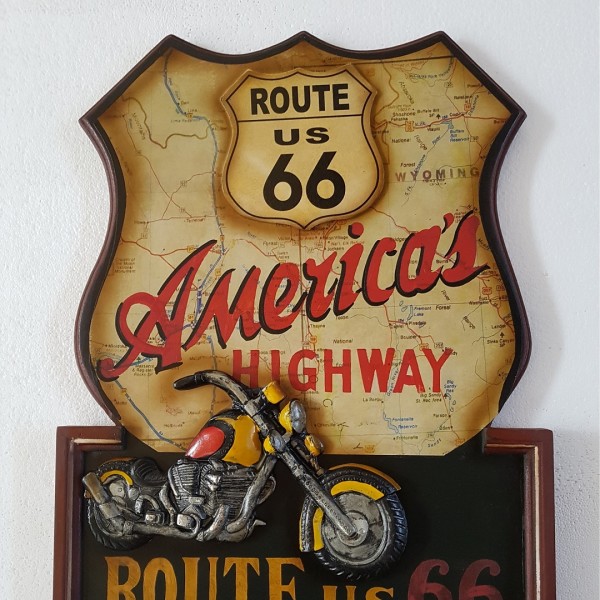 Acquista Route 66 US flag' Art Home Bar Decorazione da parete Tappi di  bottiglia in metallo Targhe da muro per un look rustico vintage retrò